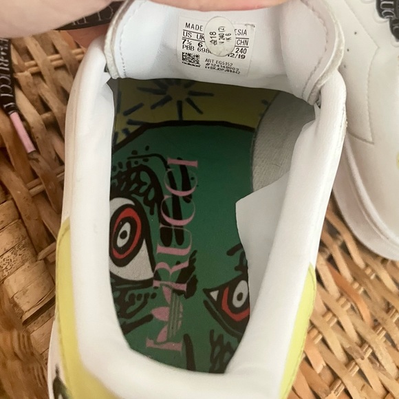 Adidas Fiorucci x Stan Smith “What Is Love?” White Sneakers - Limited Edition - Picture 2 of 4